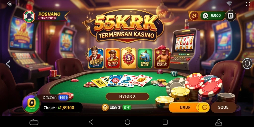 Tampilan mengesankan dari gameplay Kasino di 55RK.