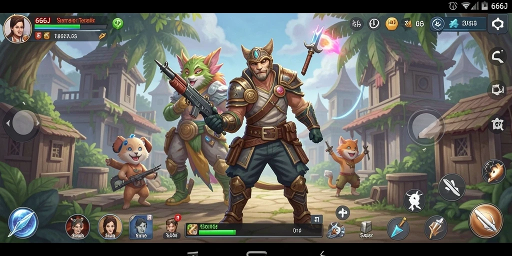 Gameplay 666J yang menampilkan berbagai skenario simulasi.