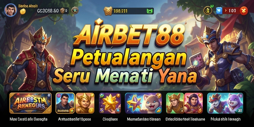 Screenshot utama AIRBET88 menunjukkan eksplorasi petualangan yang penuh warna.