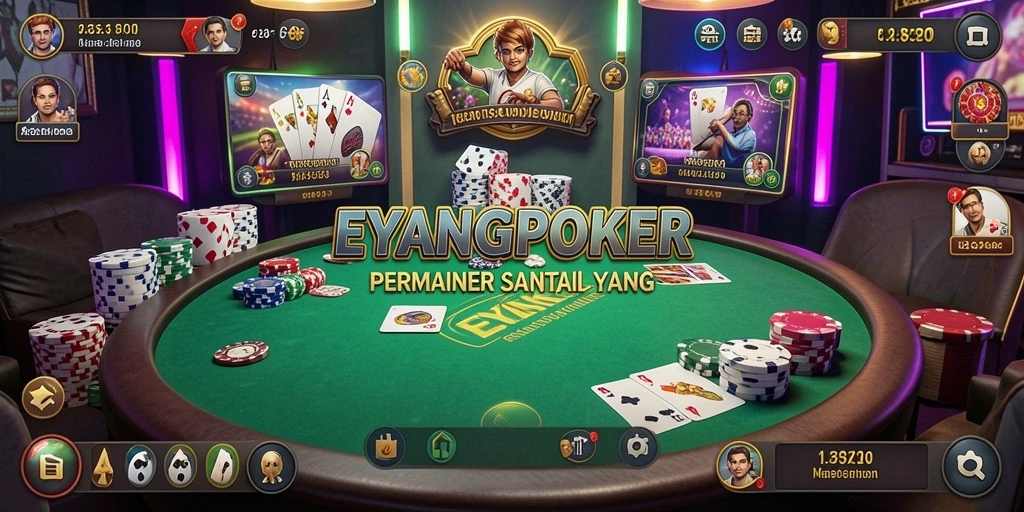 Screenshot gameplay EYANGPOKER yang menunjukkan momen seru saat bermain.