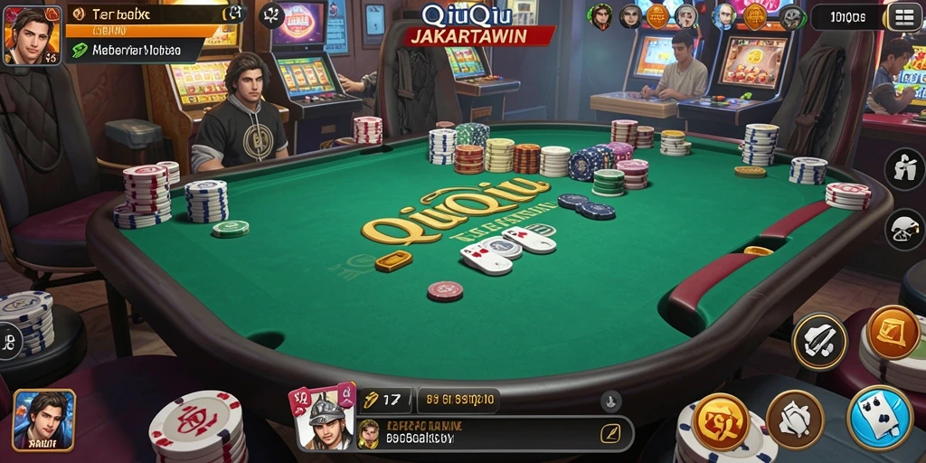 Gameplay QiuQiu yang menarik dalam JAKARTAWIN.