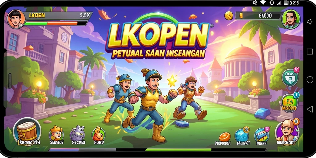 Screenshot gameplay LKOPEN menampilkan aksi seru dalam bermain arcade.