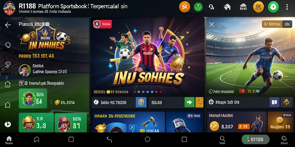 Tampilan gameplay yang menarik dan fitur sportsbook RI188.