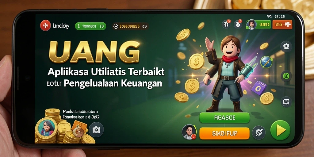 Tampilan utama UANG yang sederhana dan intuitif.